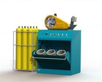 Teste hidrostático em cilindros de alta pressão??